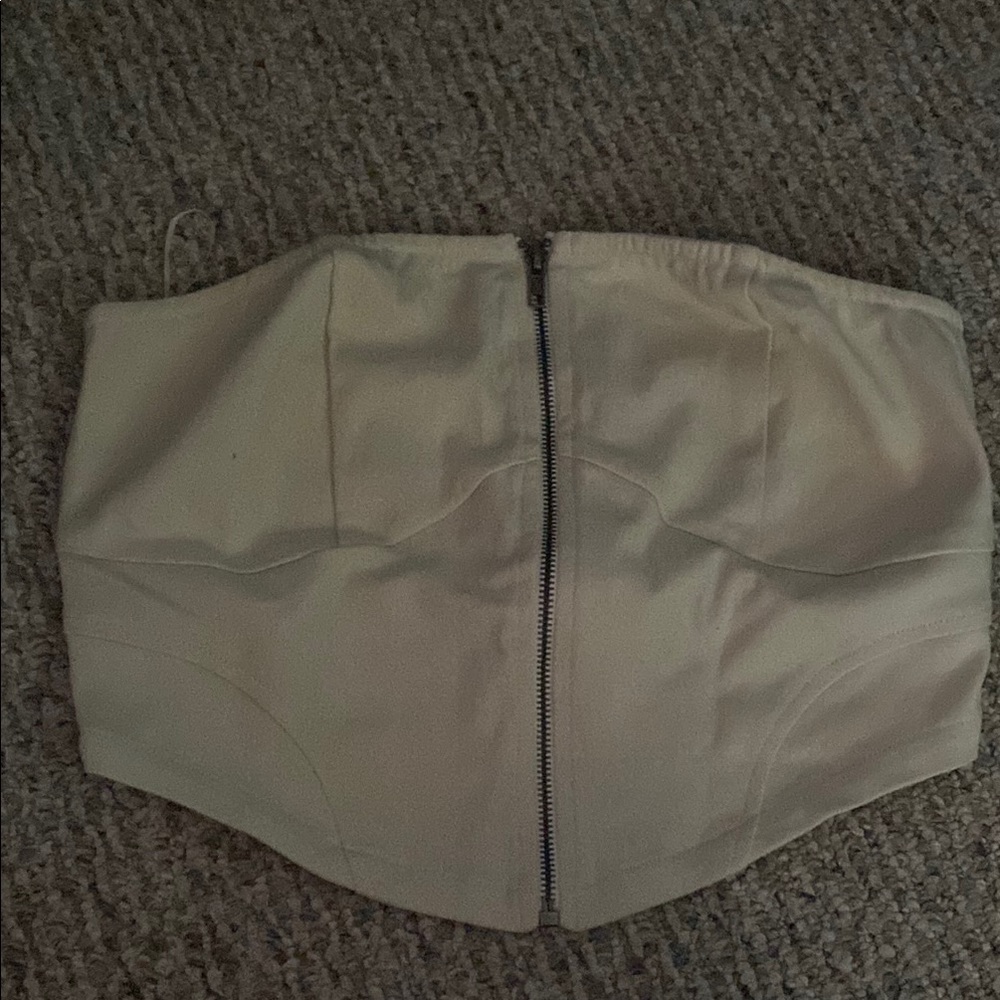 Stylish Cream Crop Top